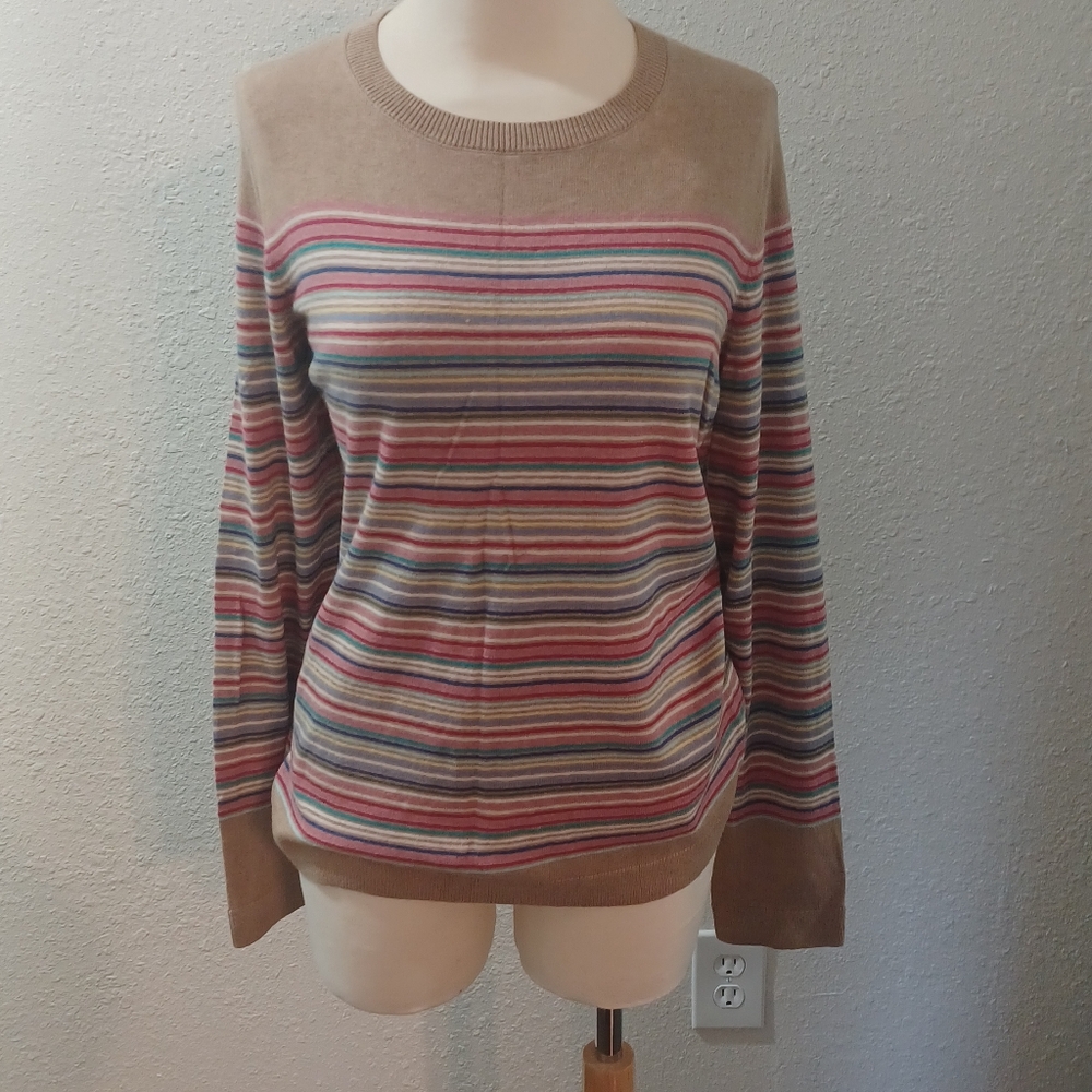Talbots Women's Striped Sweater - Multicolor